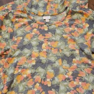 Lularoe Carly Dress Floral Print Size M